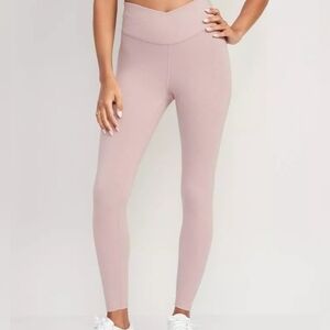 Old navy dusty rose extra high rise legging size small